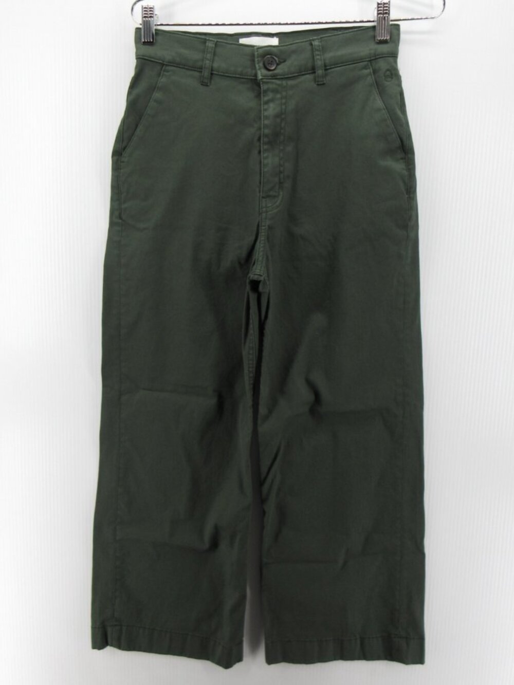 KOTN Pants 2 Wide Leg Cropped Trousers High Rise Stretch Minimalist